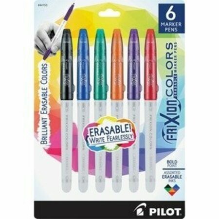 PILOT FRIXION COLOR MARKERS, 6PK 144541